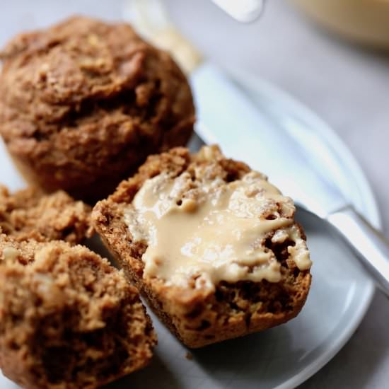 Wholesome Vegan Banana Nut Muffins