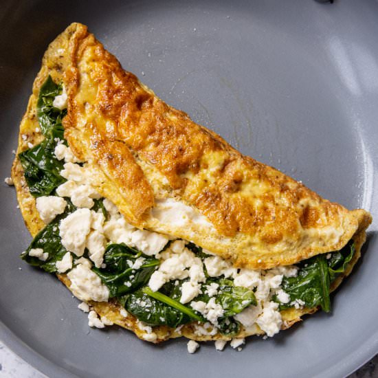 Spinach and Feta Omelet