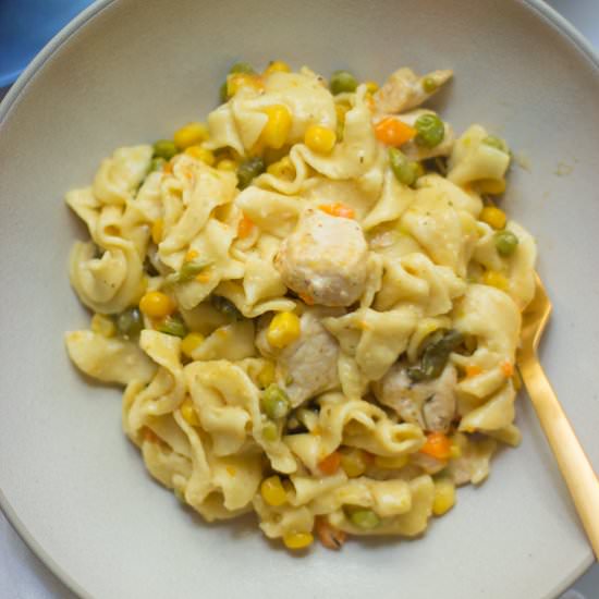 Instant Pot chicken and noodle