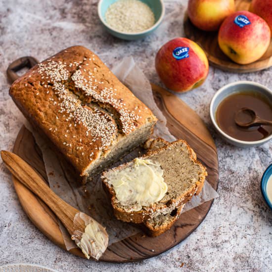 Apple and Tahini Snack Loaf