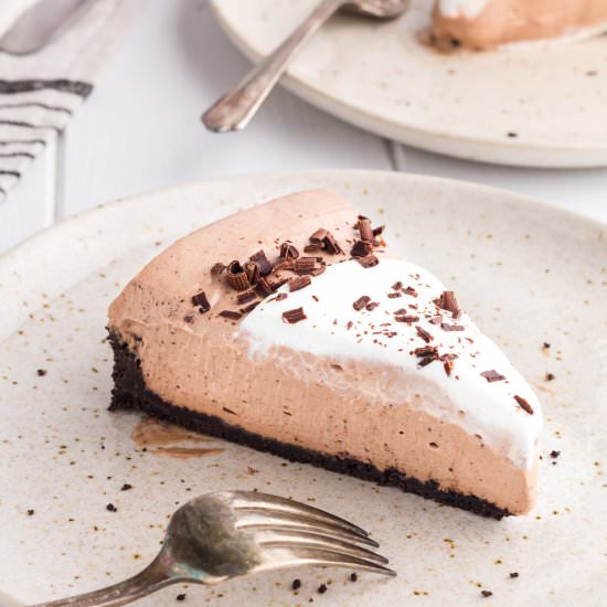 No-Bake Chocolate Cheesecake