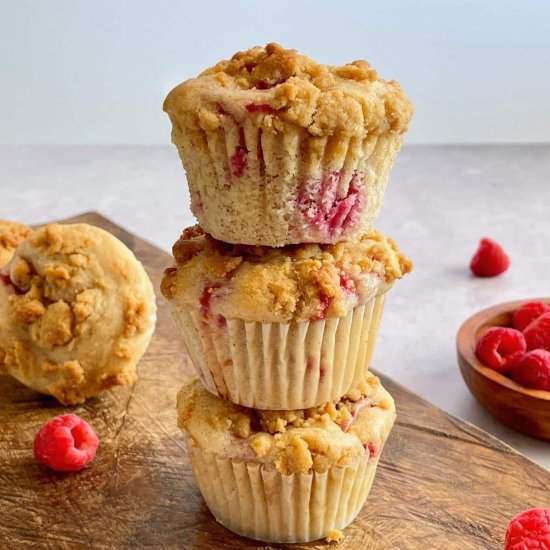 Vegan Raspberry Muffins