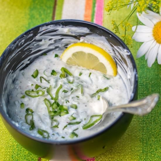 Quick Herbal Tzatziki Sauce