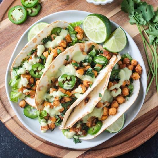 Vegan Chickpea Tacos