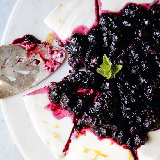 No-bake Blueberry Cheesecake