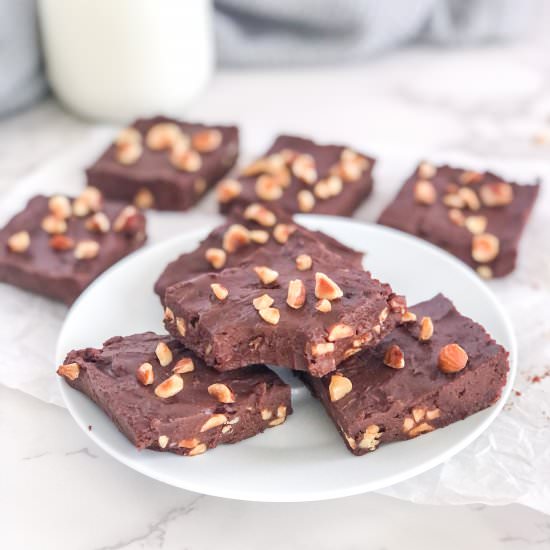 Healthier Chocolate Nutella Fudge