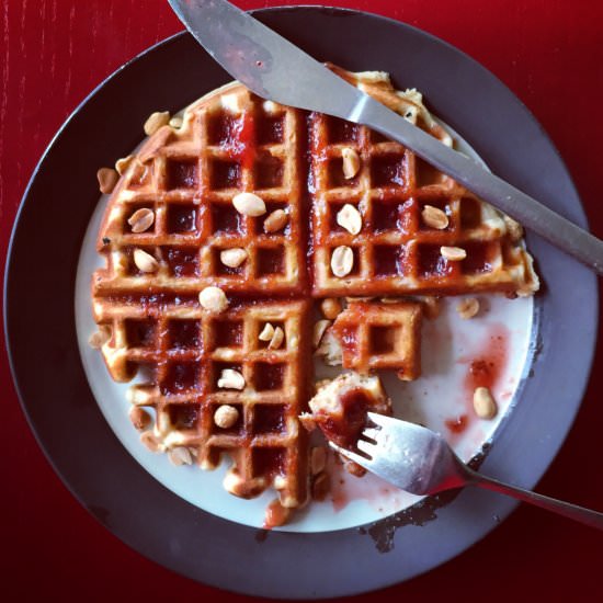 Peanut Butter Waffles