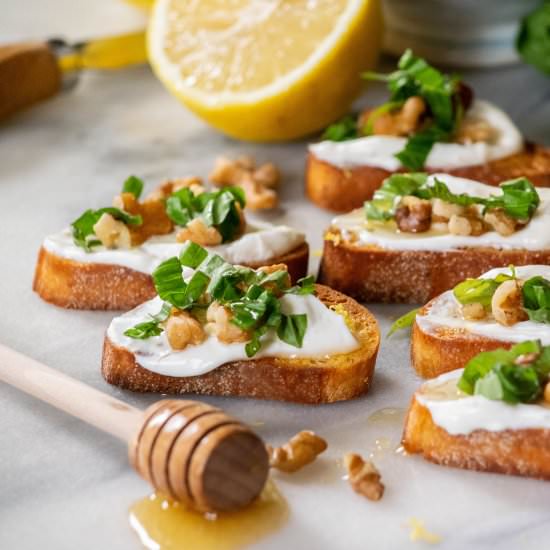 Whipped Ricotta Toasts