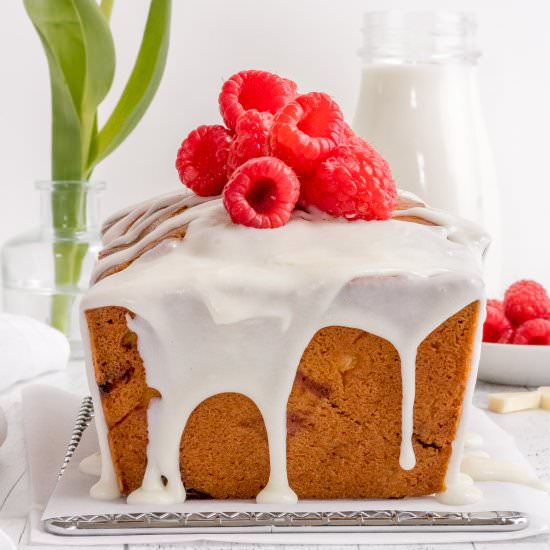 Raspberry and White Chocolate Loaf