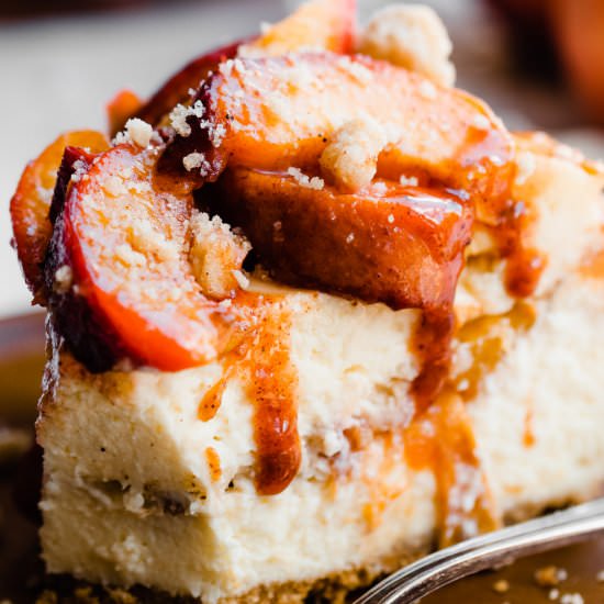 Peach Cobbler Cheesecake