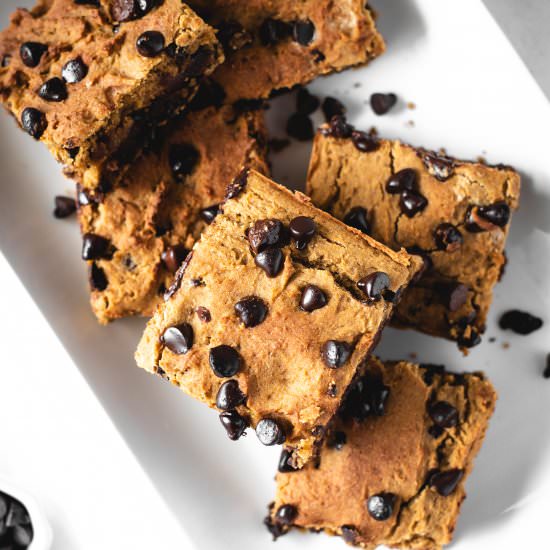 Vegan Chocolate Chickpea Blondies