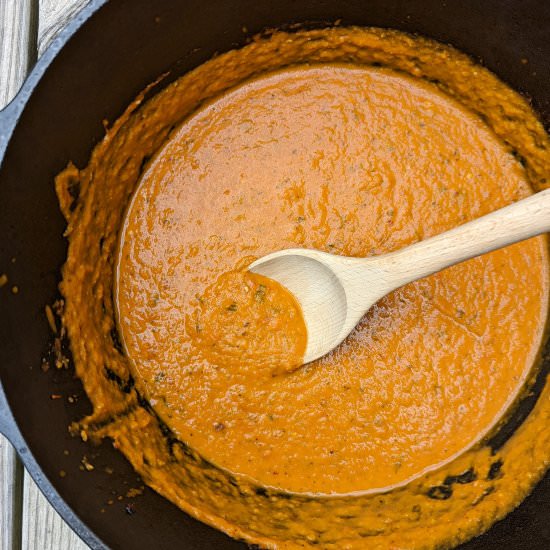 Tomato Sauce from Fresh Tomatoes