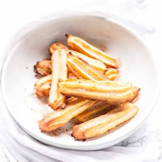 Oven baked churros