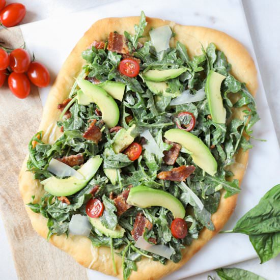 Flatbread with Bacon and Avocado