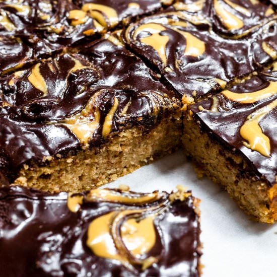 Peanut Butter Cake -Easy + Healthy!