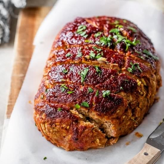 Turkey Meatloaf with Zucchini