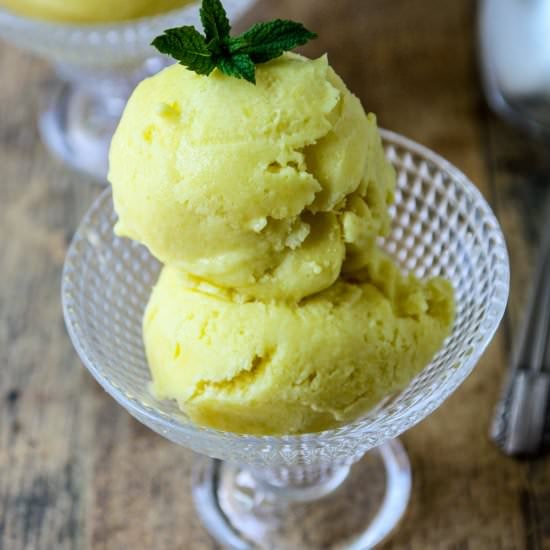 Mango Coconut Ice Cream