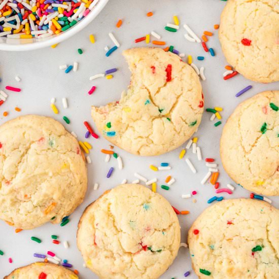 Cake Mix Funfetti Cookies