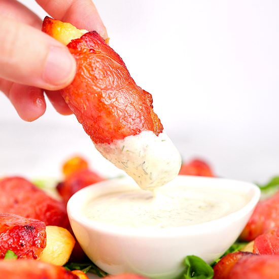 Bacon Wrapped Halloumi
