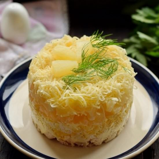 Layered Chicken Salad