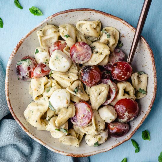 Tortellini Caprese Salad