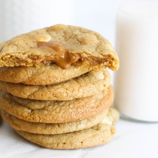 Biscoff Stuffed Cookies