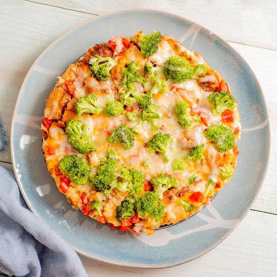 Day-old breakfast casserole