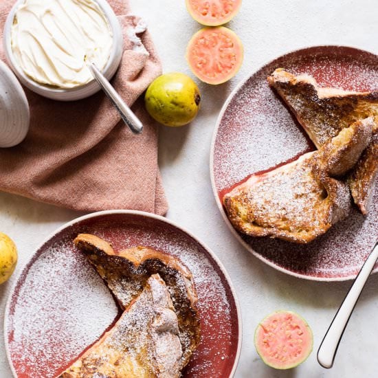 Guava & Cheese Stuffed French Toast