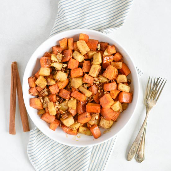 Roasted Sweet Potatoes & Apples