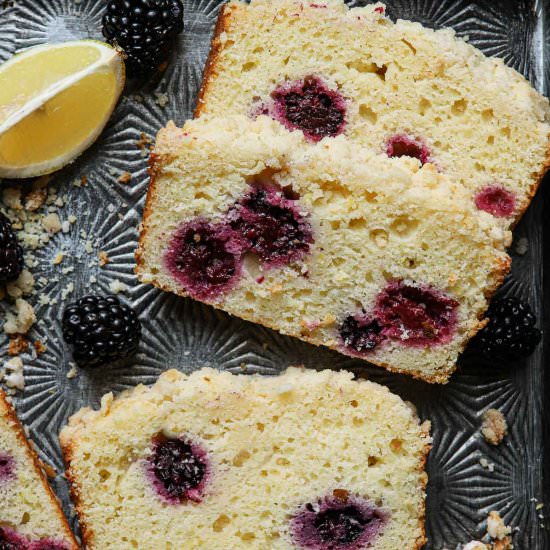 Blackberry lemon bread