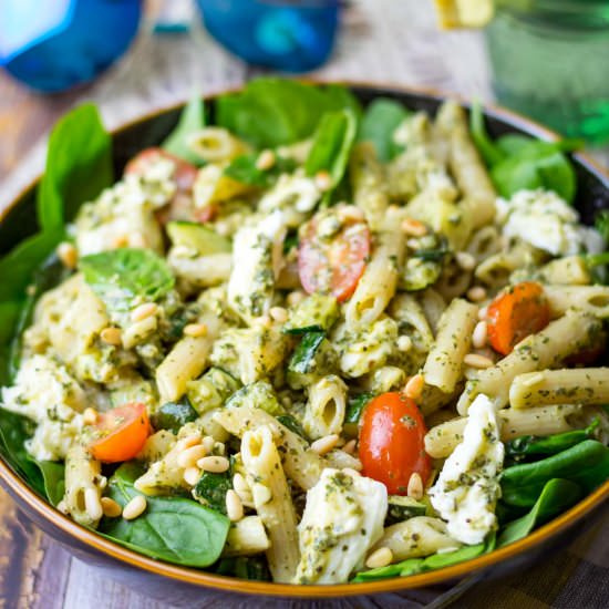 Summer Pesto Pasta Salad