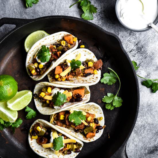 Sweet Potato Vegan Street Tacos
