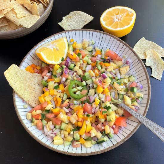 HOMEMADE PINEAPPLE SALSA/CHAAT