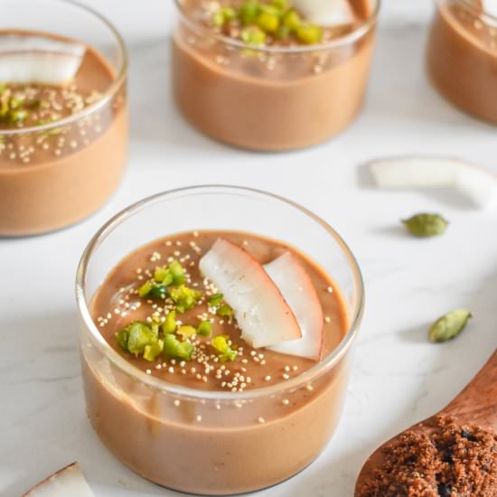 Ragi Coconut Milk Pudding