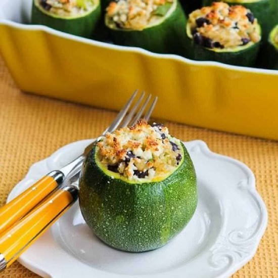 Vegetarian Stuffed Zucchini