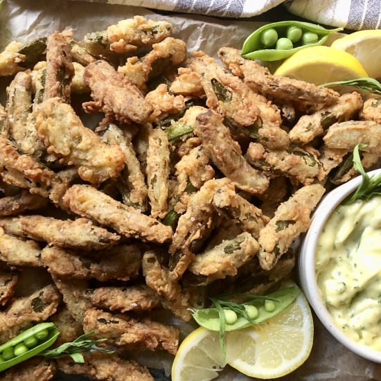 crispy sugar snap peas