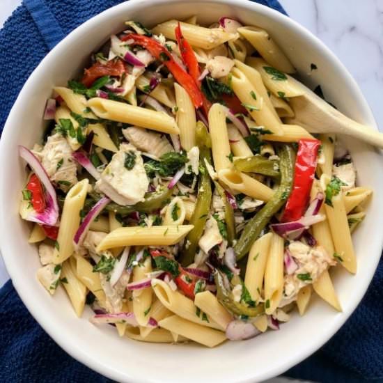 Chicken and Bell Pepper Pasta Salad