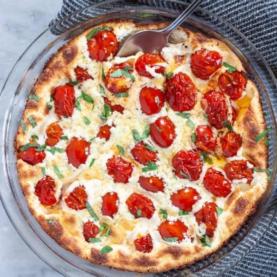 Baked Goat Cheese Tomato Dip