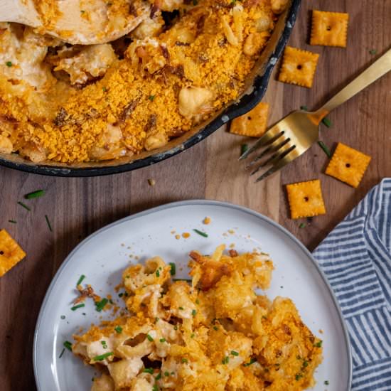 Cheez it Skillet Mac and Cheese