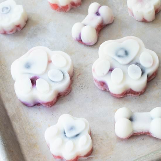 Watermelon Blueberry Yogurt Bites