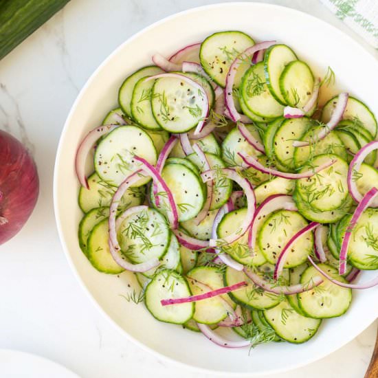 cucumber onion salad