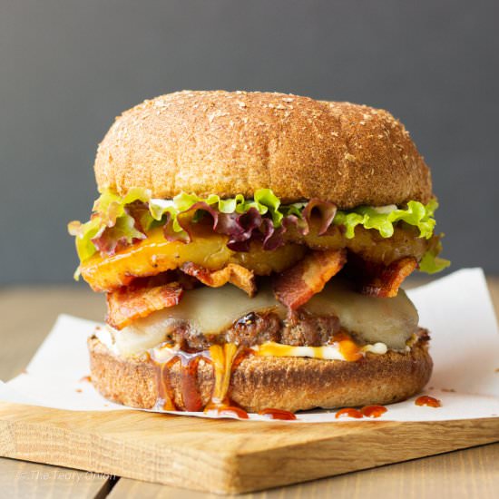 Teriyaki Burger with Pineapple
