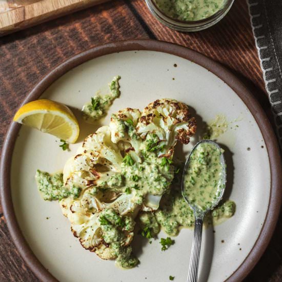Air Fryer Cauliflower Steaks