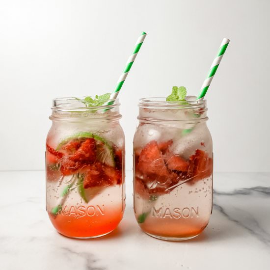 mint simple syrup