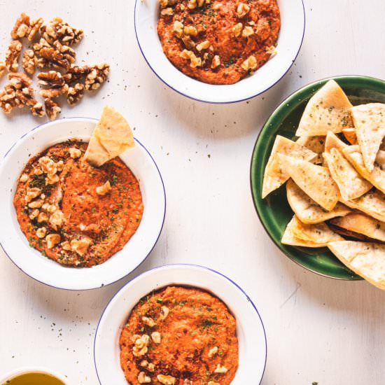 MUHAMARA (RED PEPPER AND WALNUT DIP)