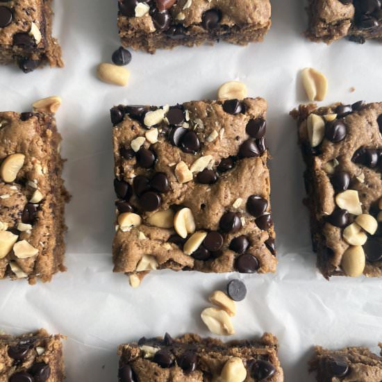 Gluten Free Peanut Butter Blondies