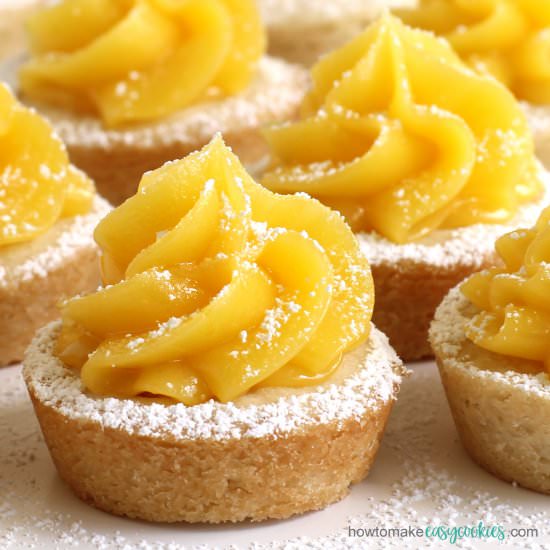 Lemon Bar Cookie Cups