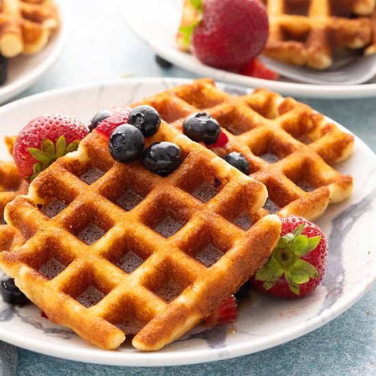 Almond Flour Belgian Waffles