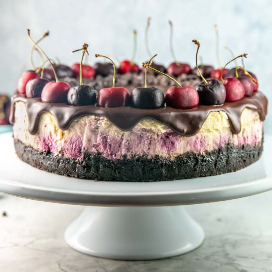 Chocolate Cherry Cheesecake