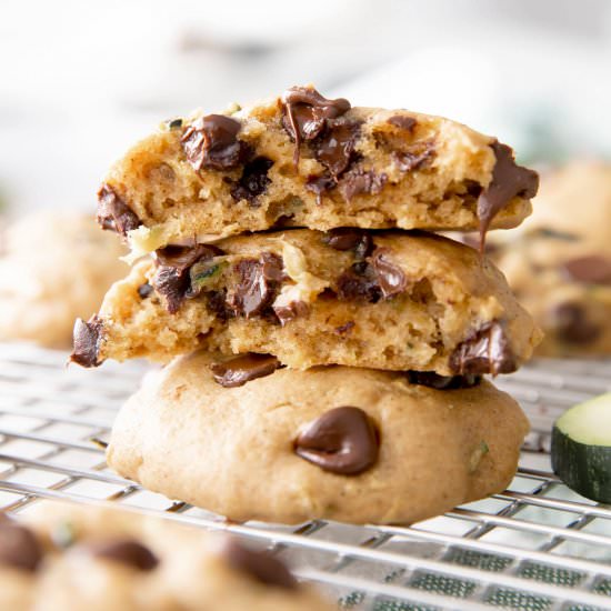 Zucchini Chocolate Chip Cookies